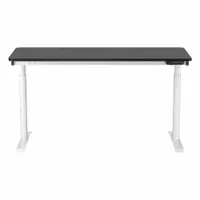 VERSADESK Electric Sit-Stand Desk: Black, Wood, 60 in Overall Wd, 24 in Overall Dp, Laminate/Steel (MPN VT1076024-03-01)