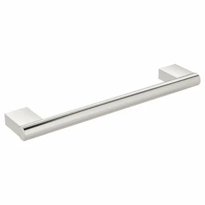 SUGATSUNE Pull Handle: Threaded Holes, Stainless Steel, Silver, #8-32 Screw Size - Standard Pull Handles