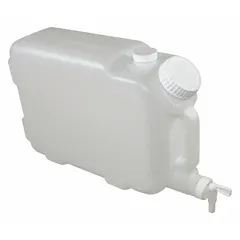 Slimline Rectangular Carboy with Spigot, 2.5 gal, HDPE, Colorless