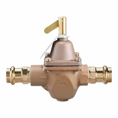 WATTS REGULATOR Feed Water Pressure Regulator: Press x Press, 1/2 in Pipe Size, Iron - Standard Capacity Water Pressure Regulators