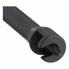 This screw-holding Phillips screwdriver features a #0 tip and a cushion grip for control during fastening tasks. It is designed with a standard-length shaft and is not ESD safe or tether capable. Suitable for general assembly and maintenance work where secure screw holding is required.