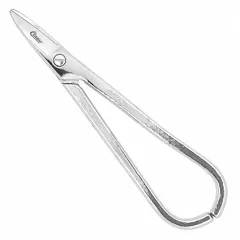 All-metal scissors with 7-inch overall length, serrated and pointed steel blades in silver finish. Ambidextrous design for left- or right-handed use. Suitable for cutting and trimming thin sheet metal, wire, and similar materials in fabrication, HVAC, and maintenance tasks.