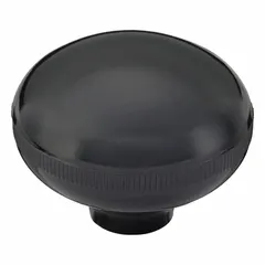 Ball knob with threaded hole for manual adjustment and clamping on industrial machinery, jigs, and fixtures. Made of thermoset material. Diameter 2 in, thread 3/8"-24, thread length 10 mm.