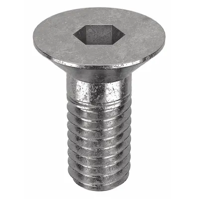 FOREVERBOLT Socket Flat Head Screw: M6x1.00 Thread Size, 12 mm Lg, Flat, NL-19, Stainless Steel - Flat Head Socket Cap Screws