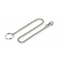 Belt Key Holder: 1 1/8 in Key Ring Dia, Steel, Gray, 1/4 in Overall Wd, 18 1/4 in Overall Ht (MPN 4011)