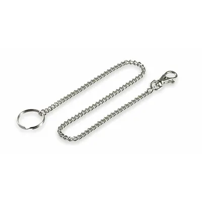 LUCKY LINE PRODUCTS Belt Key Holder: 1 1/8 in Key Ring Dia, Steel, Gray, 1/4 in Overall Wd - Belt Key Clips & Carabiners