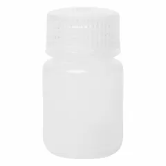Polypropylene Wide Mouth Round Lab Bottle, 30 mL, Colorless, Unlined Closure, MPN 33311-BULK