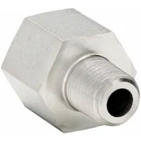 PARKER Metal Pipe Straight: Straight, Steel, 1/8 in x 12 mm, 6,000 psi (MPN 1/8M12FHG8S)