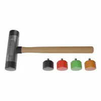 Replaceable Tip Hammer: Urethane, 1 1/2 lb Head Wt, 1 1/2 in Tip Dia, 11 1/2 in Overall Lg, Zinc (MPN AM2ZRTWG)
