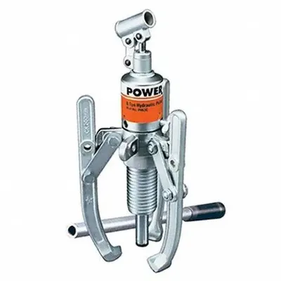 POSI LOCK Hydraulic Ram Puller: 8 ton Capacity with Attachments - Ram Puller Sets