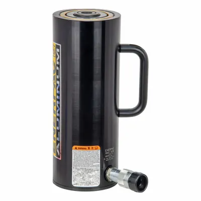 ENERPAC Cylinder: Single Acting, 50 ton Nominal Capacity, 8 in Nominal Stroke Lg - Lightweight Rams
