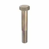 Hex Head Cap Screw: Steel, Class 10.9, Zinc Yellow, M16, Metric, 95 mm lg, Partially Threaded, 10 PK (MPN HC10160951-010P1)