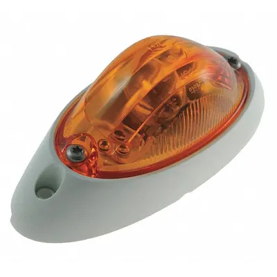 GROTE Side Turn Marker Lamp: Incandescent, Turn Signal Light, Amber, Oval - Turn Signal Lights
