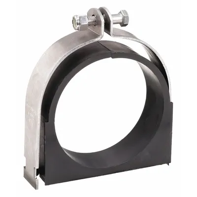 ZSI Vibration-Dampening Strut Clamp: 304 Stainless Steel, For 3/4 in Pipe - Vibration-Dampening Strut Clamps for Pipe & Tube