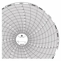 GRAPHIC CONTROLS Circular Paper Chart: Dickson, 0°F to -100°F, 0°C to -100°C, Chart 678, 60 PK