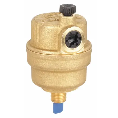 Watts Air Vent: One Port, Top Port, 1/8 in MNPT, For Water, Brass Body, 150 psi Max. - Vertical-Discharge Air Vents