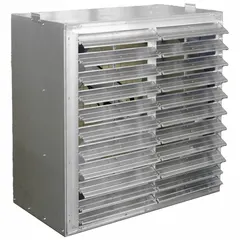Belt-drive cabinet exhaust fan with a 48-inch blade and 1 hp Totally Enclosed Air Over motor. Operates on 208-230/460V AC. Ships fully assembled. Suitable for general industrial ventilation applications requiring high-volume air movement.