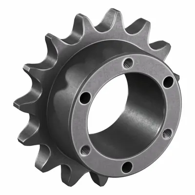 TRITAN Sprocket: For 60 Chain, 15 Teeth, 3.607 in Pitch Dia, 3.98 in Outside Dia - Size 60 Bushed-Bore Roller Chain Sprockets