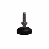 B-TEK Floor Scale Leveling Foot: 3/4"-16 Thread Size, 4 in Overall Ht, 4 in Overall Lg (MPN 911-000017)
