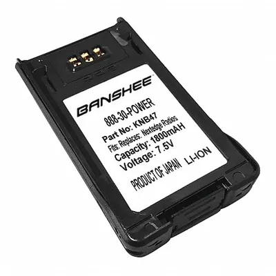 BANSHEE Radio Battery: Fits Kenwood, For NX-200/NX-300/NX-410 Series, 2,000 mAh - Kenwood-Compatible Batteries