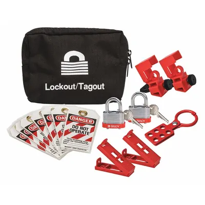 CONDOR Portable Lockout Kit: Keyed Different Padlocks - Portable General Lockout Kits