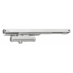 This LCN 3130 Series low energy door operator is designed for interior limited-traffic applications requiring ADA-compliant automatic door operation. It features a non-hold open closer type, aluminum painted finish, and Performance Grade 1 heavy-duty rating. Typical uses include commercial and institutional buildings where controlled access is needed.