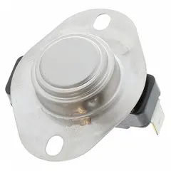 Surface mount limit control with automatic reset. Closes at 120°F and opens at 105°F. Used in HVAC systems such as furnaces, air handlers, and rooftop units to monitor temperature and prevent overheating.