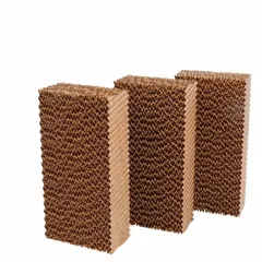 Cellulose cooling media designed for portable evaporative coolers. The 3-pack provides replacement pads that absorb water and maximize surface area for evaporation, lowering ambient temperature in industrial, commercial, and outdoor spaces.