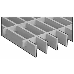 FIBERGRATE Corvex fiberglass moltruded grating for light-duty applications requiring corrosion resistance. Nominal size 4 ft x 36 in (width x length). Suitable for flooring, walkways, and platforms in environments where chemical or moisture exposure is a concern.