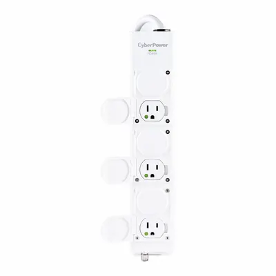 CYBER POWER MPV615P Healthcare Surge Protector, 6 Outlets, 15 ft Cord, White - Healthcare Surge Protectors