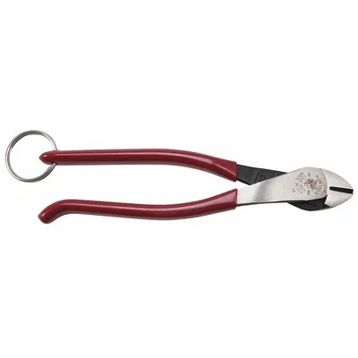 KLEIN TOOLS Iron Workers Plier: Flat, 9 1/8 in Overall Lg, 7/8 in Jaw Lg, 1 1/4 in Jaw Wd - Standard Ironworker's Pliers