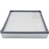 Rectangular panel cabin air filter with paper media and included gasket. 12 in overall width. Designed for use in Caterpillar buses to filter cabin air