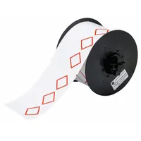 Pre-Cut Label Stock Roll: No Legend, Red GHS/CLP 3B Diamonds, 2 61/64 in x 4 21/64 in, 2 61/64 in (MPN B30-261-7569-CLP3B)