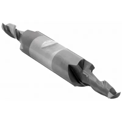 CLEVELAND Square End Mill: Carbide, TiAlN Coated, Double End, 2 Flute, 1/8" Mill Dia - Double-End Carbide Square End Mills