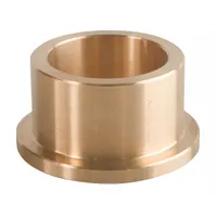 BUNTING BEARINGS Flanged Sleeve Bearing: Bronze, 30 mm Bore, 38 mm OD, 20 mm Lg, 46 mm Flange Dia (MPN CFM030038020)