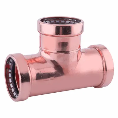 OEM Crimp Tee Fitting: Tee - Plumbing Copper & Bronze Press Tube Fittings