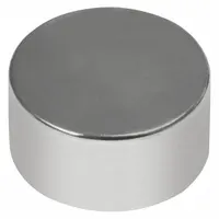This neodymium disc magnet has a 1/4 in outside diameter and 0.125 in thickness, with a maximum pull force of 2.3 lbf. The silver-colored magnet is used for holding, positioning, and light-duty fastening in confined spaces