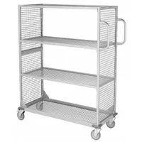 APPROVED VENDOR Stock Truck: 1,000 lb, Overall Dim. 20 in L x 53 in W x 62 in H, Fixed, 4 Shelves (MPN MC-4820)