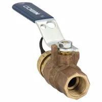 NIBCO Manual Two-Way Ball Valve: 1/2 in, Bronze, Straight, FNPT x FNPT, 600 psi Max. Pressure (CWP) (MPN T58570HC 1/2)