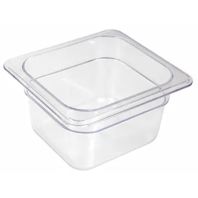 CRESTWARE Food Pan: Sixth Size, Rectangular, NSF Certified, 7 in Overall Lg - Steam Table Pans