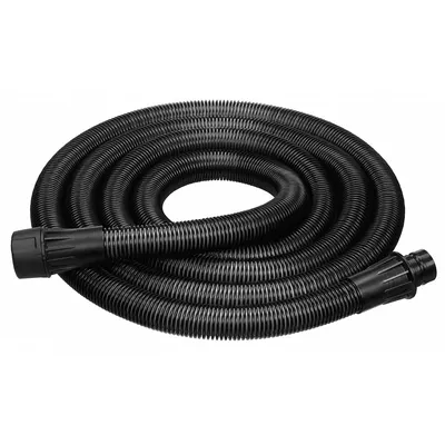 DEWALT DWV9315 Crush-Resistant Vacuum Hose, 15 ft, Plastic, Black - Crush-Resistant Vacuum Hoses