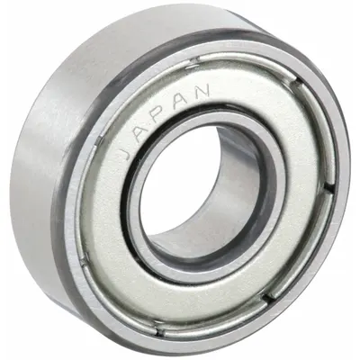 EZO Miniature Ball Bearing: R4, Dbl Shield, 1/4 in Bore, 5/8 in OD, 0.196 in Wd - High-Precision Radial Ball Bearings