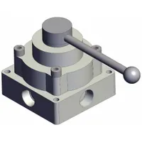 Hand Valve: VH Series, Lever Actuator, 1 in NPT, Side-Ported Body, 0.7 MPa Op Pressure - Max (MPN VH600-N10)