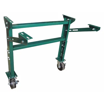 OEM Conveyor Support Stand: For 16 in Between Frame Wd - Mobile Caster-Mount Conveyor Support Stands