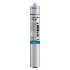 This quick-connect water filter uses carbon media to reduce objectionable odors. It is designed for ice machines and refrigerators in foodservice or residential settings. Flow rate is 1.7 gpm with overall dimensions of 21 inches height and 3 inches diameter.