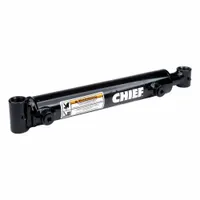 CHIEF Welded Hydraulic Cylinder: 2.5 in Bore Dia., 24 in Stroke Lg, 32 in Retracted Lg, 14,725 lb (MPN 212696)