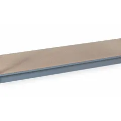 Particleboard decking bulk rack shelf kit with a powder-coated steel frame in Dove Gray. Includes two 14 ga steel beams. Supports a load capacity of 1,650 lb. Used for storage of palletized or bulky items in warehouses and distribution centers.