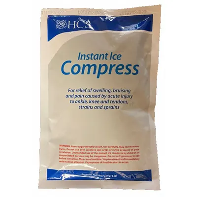 HCS HCS1120 Disposable Cold Pack, 9 in L x 6 in W, Blue, Latex Free, 24 Pack - Disposable Cold Packs