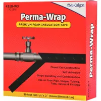 NU-CALGON Foam Tape: Continuous Roll, 2 in Roll Wd, 10 yd Overall Roll Lg, 125 mil Thick, Firm (MPN 4218-W3)
