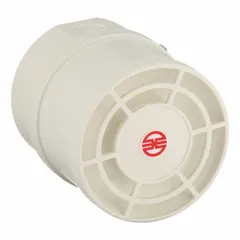 Tone alarm for industrial alert applications. Operates on 115 to 230V AC with 0.12W power consumption. White housing rated for indoor and outdoor use. Delivers audible signals for machine status, safety warnings, or process signals.